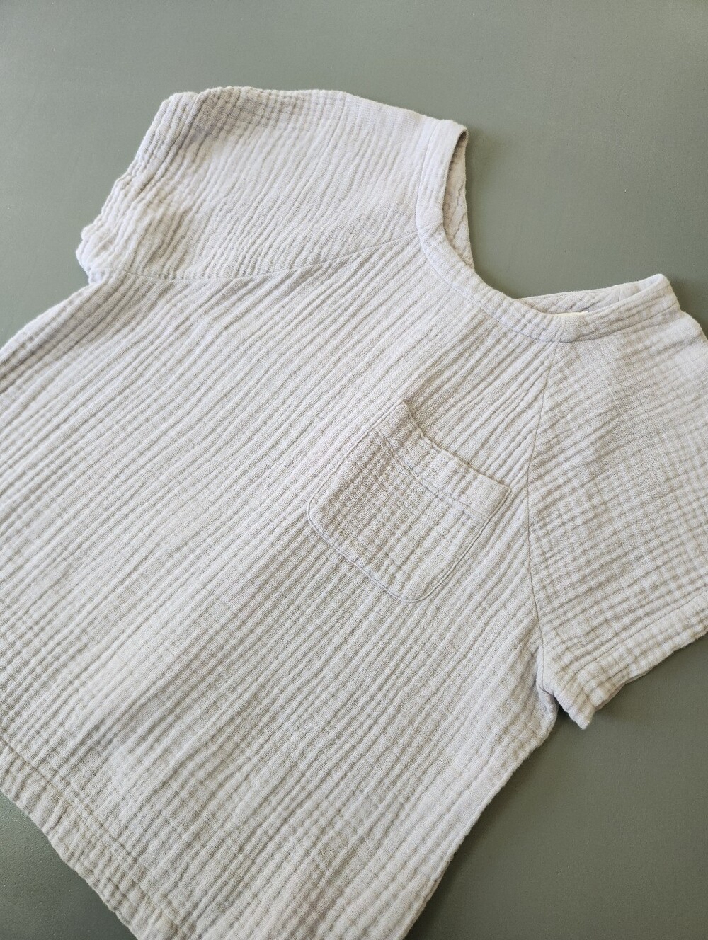 Madewell Lightspun Renwood Button-Back Top Cotton gauze Women’s S Light Lavender